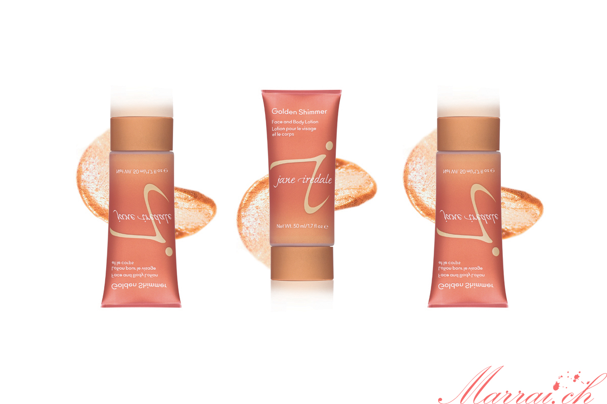 Jane Iredale: Golden Shimmer Gesichts- & Körperlotion - Bilder gehören Jane Iredale