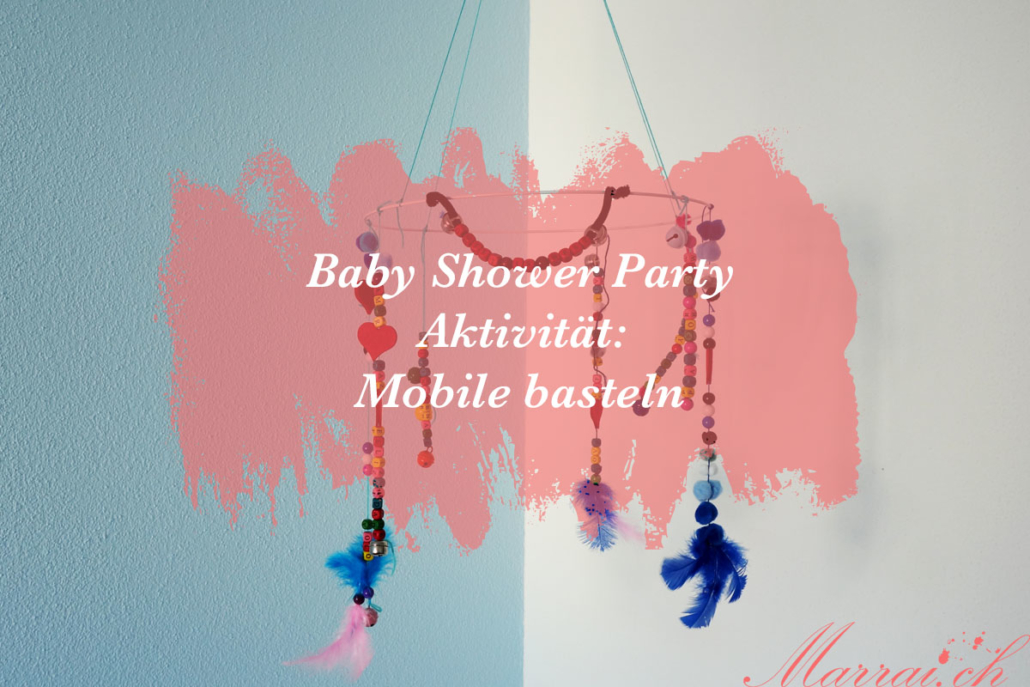 Baby Shower Party Aktivität: Mobile basteln